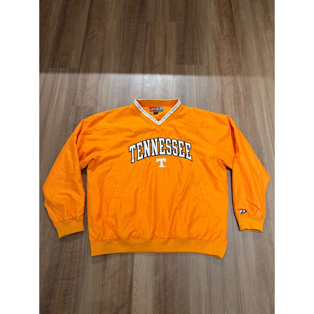 Pro Player Tennessee Volunteers Pullover Jacket Mens Large Orange Windbreaker